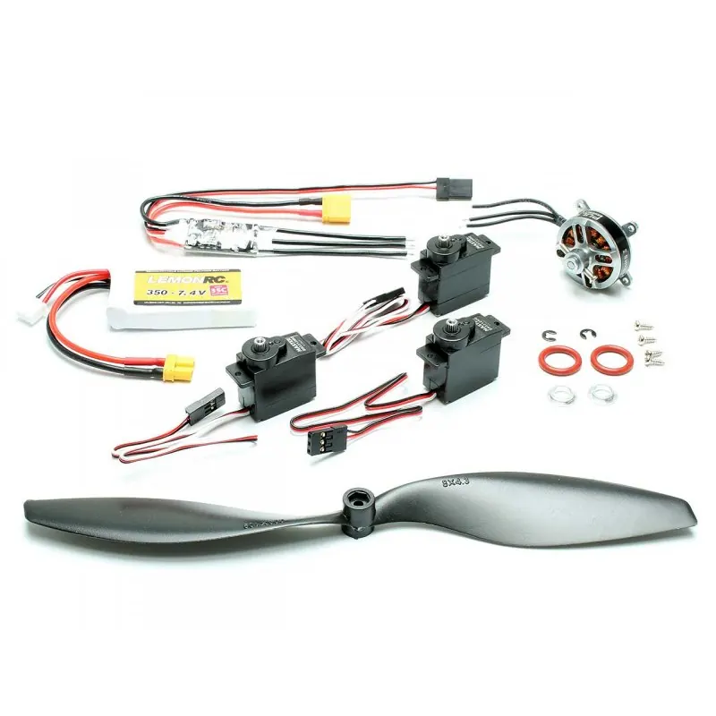 Antrieb + Servos Cartoon Warbird